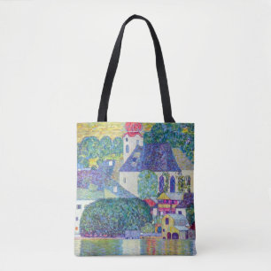 St. Wolfgang Kerk door Gustav Klimt, Victoriaanse Tote Bag