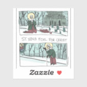 St. Xenia, Dwaas voor Christus, Sticker (Vel)