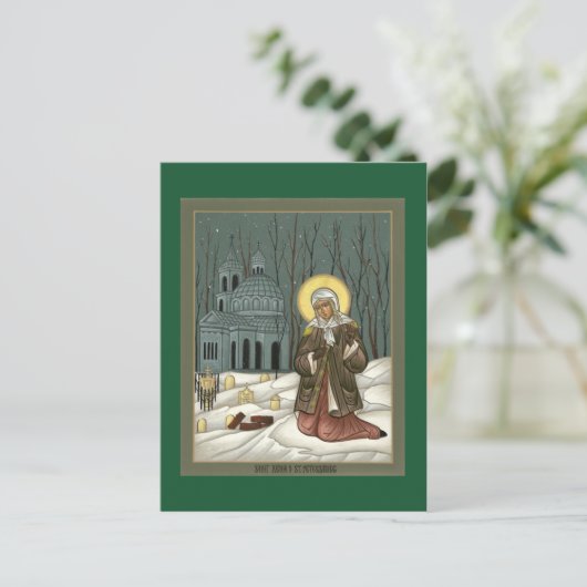 St. Xenia Prayer Card Briefkaart (Staand voorkant)