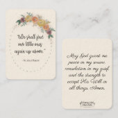 St. Zelie Martin Consolation Miscara Heilige Kaart Visitekaartje (Voorkant / Achterkant)