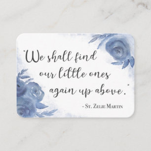 St. Zelie Martin Consolation Miscara Heilige Kaart Visitekaartje