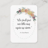 St. Zelie Martin Consolation Miscara Heilige Kaart Visitekaartje (Voorkant)