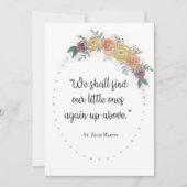 St. Zelie Martin Floral Miscarcard (Voorkant)