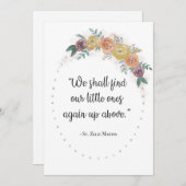 St. Zelie Martin Floral Miscarcard (Voorkant / Achterkant)