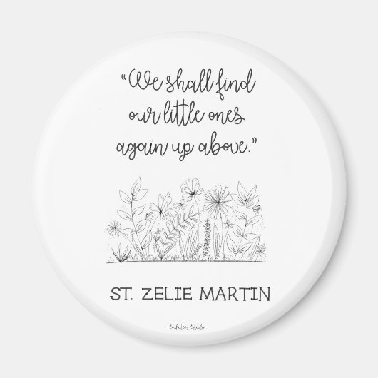 St. Zelie Martin Miskrab Magneet (Voorkant)