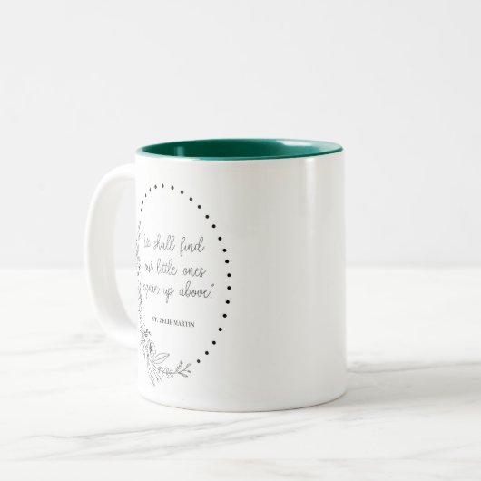 St. Zelie Martin Miskrab Tweekleurige Koffiemok (Voorkant links)