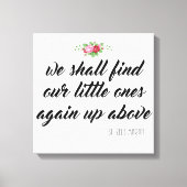 St. Zelie Martin Quote Baby Miskraam Rozen Canvas Afdruk (Voorkant)