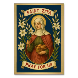 St. Zita Katholieke Trouwtafel Kaart