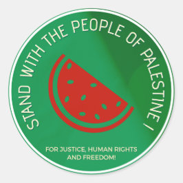 Sta achter het volk van Palestina! Sticker