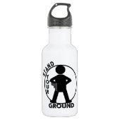 STA ACHTER JE GRONDWET WATERFLES  (Voorkant)