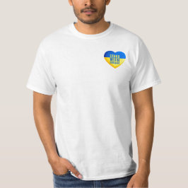 Sta achter Oekraïne. Steun het hart van Oekraïne.  T-shirt