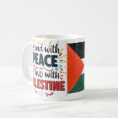 Sta achter Palestina Koffiemok (Voorkant links)