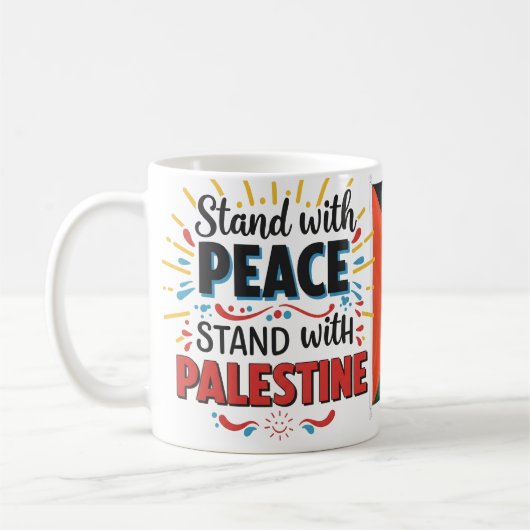 Sta achter Palestina Koffiemok (Links)