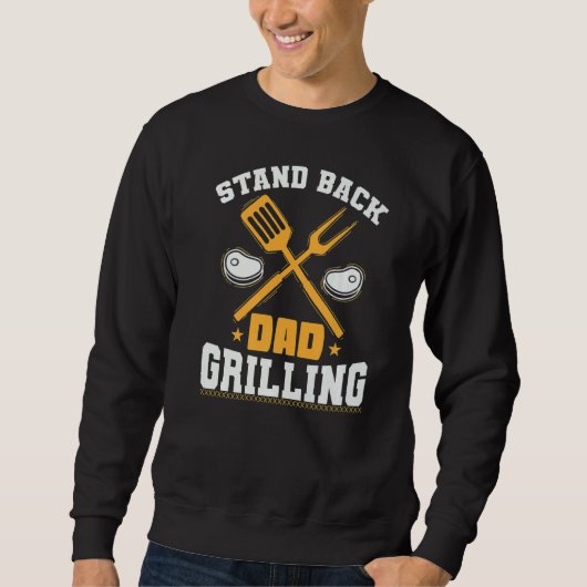 Sta achterover papa grillen of koken 1 trui (Voorkant)