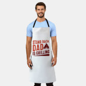 Sta achterover, papa is aan het grillen! schort (Gedragen)