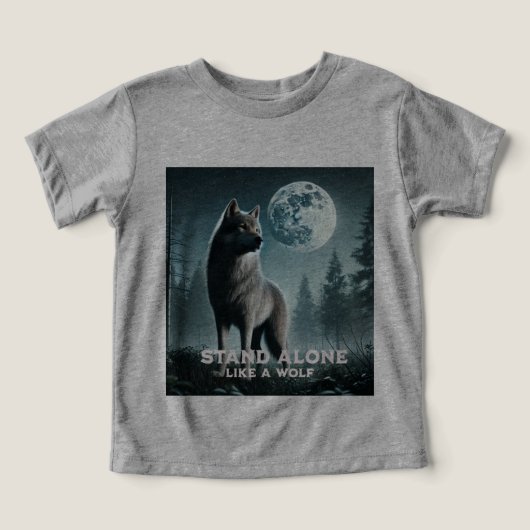 Sta alleen als een wolf T-shirt (Design voorkant)