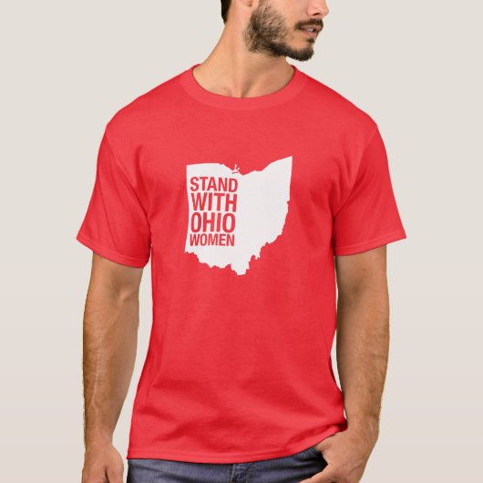 Sta bij het T-shirt van Ohio Women-Mannen (Voorkant)