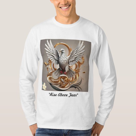 "Sta boven de angst" T-shirt (Voorkant)