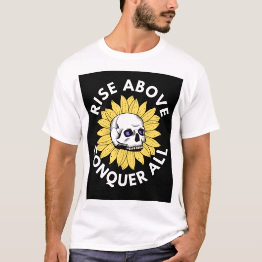 "Sta boven, overwin alles" T-shirt (Voorkant)