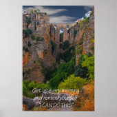 Sta elke ochtend op en herinner jezelf eraan dat i poster (Voorkant)