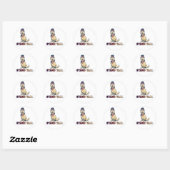 STA ER RECHT RONDE STICKER (Vel)