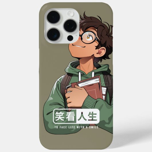 Sta het leven met een glimlach tegemoet Case-Mate iPhone case (Achterkant)
