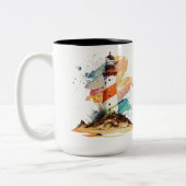 "Sta hoog als een vuurtoren" Mok (Links)