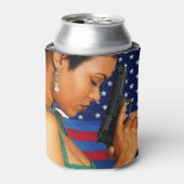 Sta hoog en stabiel voor vrijheid! blikjeskoeler (Blikje Voorkant)
