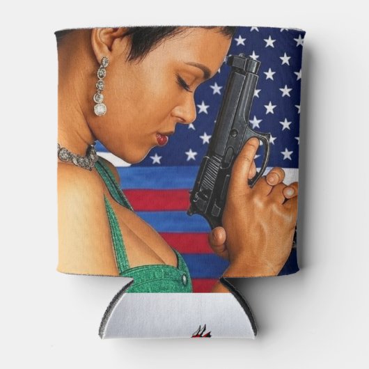 Sta hoog en stabiel voor vrijheid! blikjeskoeler (Voorkant)