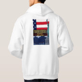 Sta hoog en stabiel voor vrijheid! hoodie (Achterkant)