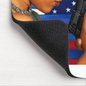 Sta hoog en stabiel voor vrijheid! muismat (Hoek)