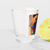 Sta hoog en stabiel voor vrijheid! shot glas (Links)