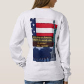 Sta hoog en stabiel voor vrijheid! trui (Achterkant)