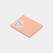 Sta hoog en wees een fantastische flamingo post-it® notes (Schuin)