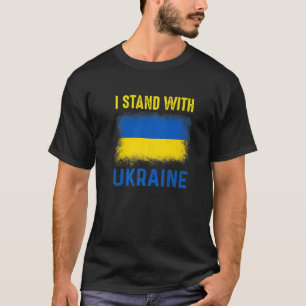 sta ik bij de Oekraïense vlag T-shirt