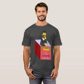 Sta je altijd toe om buiten de doos te denken t-shirt (Voorkant volledig)