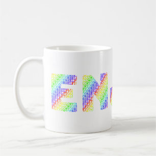 Sta jezelf toe om regenboogkleurig te GENIETEN Koffiemok