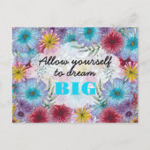 Sta jezelf toe om te dromen grote droomlandschap t briefkaart (Voorkant)