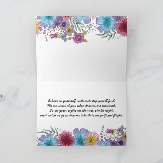 Sta jezelf toe om te dromen grote droomlandschap t kaart (Binnen)