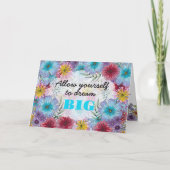 Sta jezelf toe om te dromen grote droomlandschap t kaart (Voorkant)