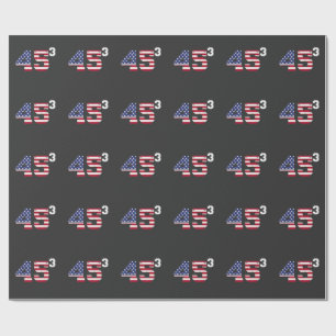 Sta met 45 Pro Trump USA Vlag 4 juli  Cadeaupapier