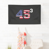 Sta met 45 Pro Trump USA Vlag 4 juli Spandoek (Insitu)