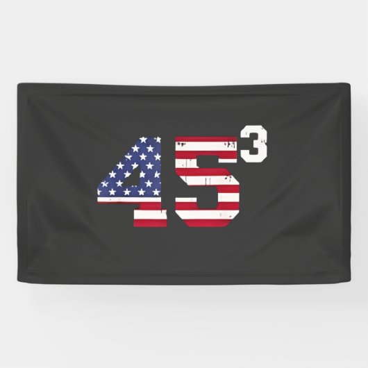 Sta met 45 Pro Trump USA Vlag 4 juli Spandoek (Horizontaal)