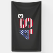 Sta met 45 Pro Trump USA Vlag 4 juli Spandoek (Verticaal)