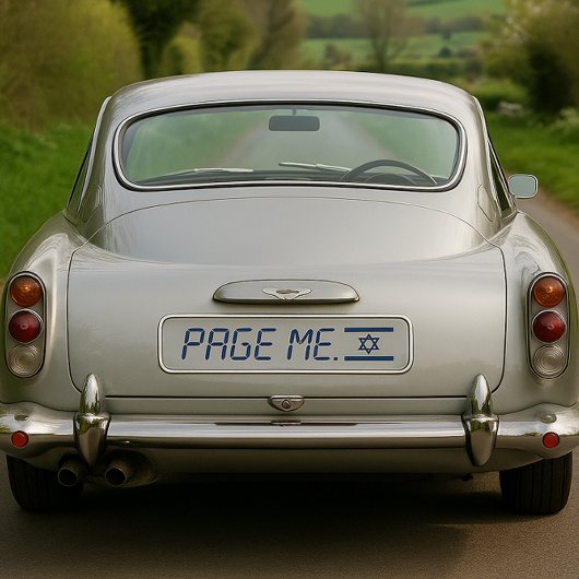 Sta met Israël bumper sticker