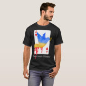 Sta met Oekraïne Ace Of War Support T-shirt (Voorkant volledig)
