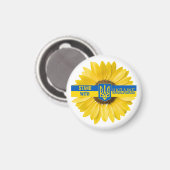Sta met Oekraïne Zonnebloem Magneet (Voorkant / Achterkant)