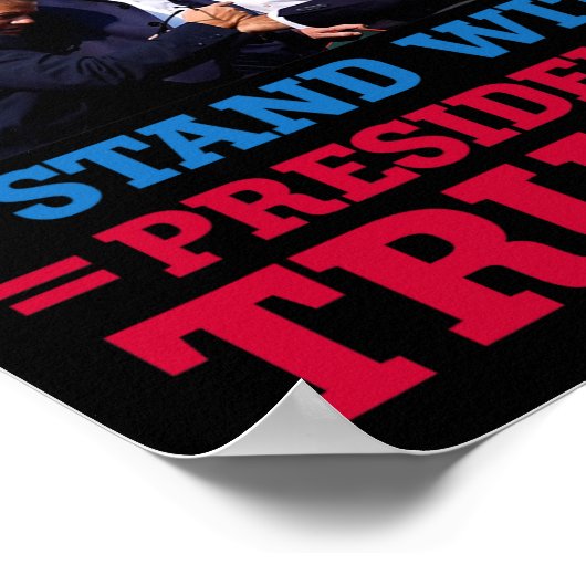 Sta met President Trump na de schietpartij op H Poster (Hoek)