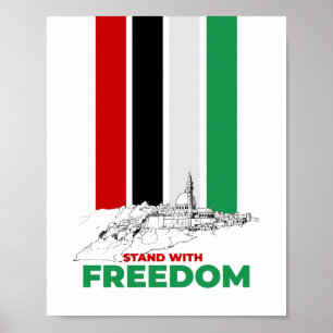 Sta met Vrijheid Poster
