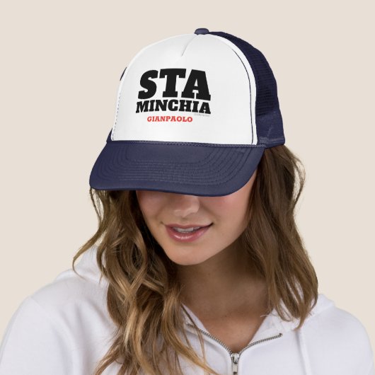 Sta Minchia Pesonalized Trucker Hat Pet (In situ)
